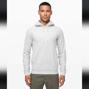 Lululemon City Sweat Pullover Hoodie Heathered Ultra Light Grey / Sea Salt